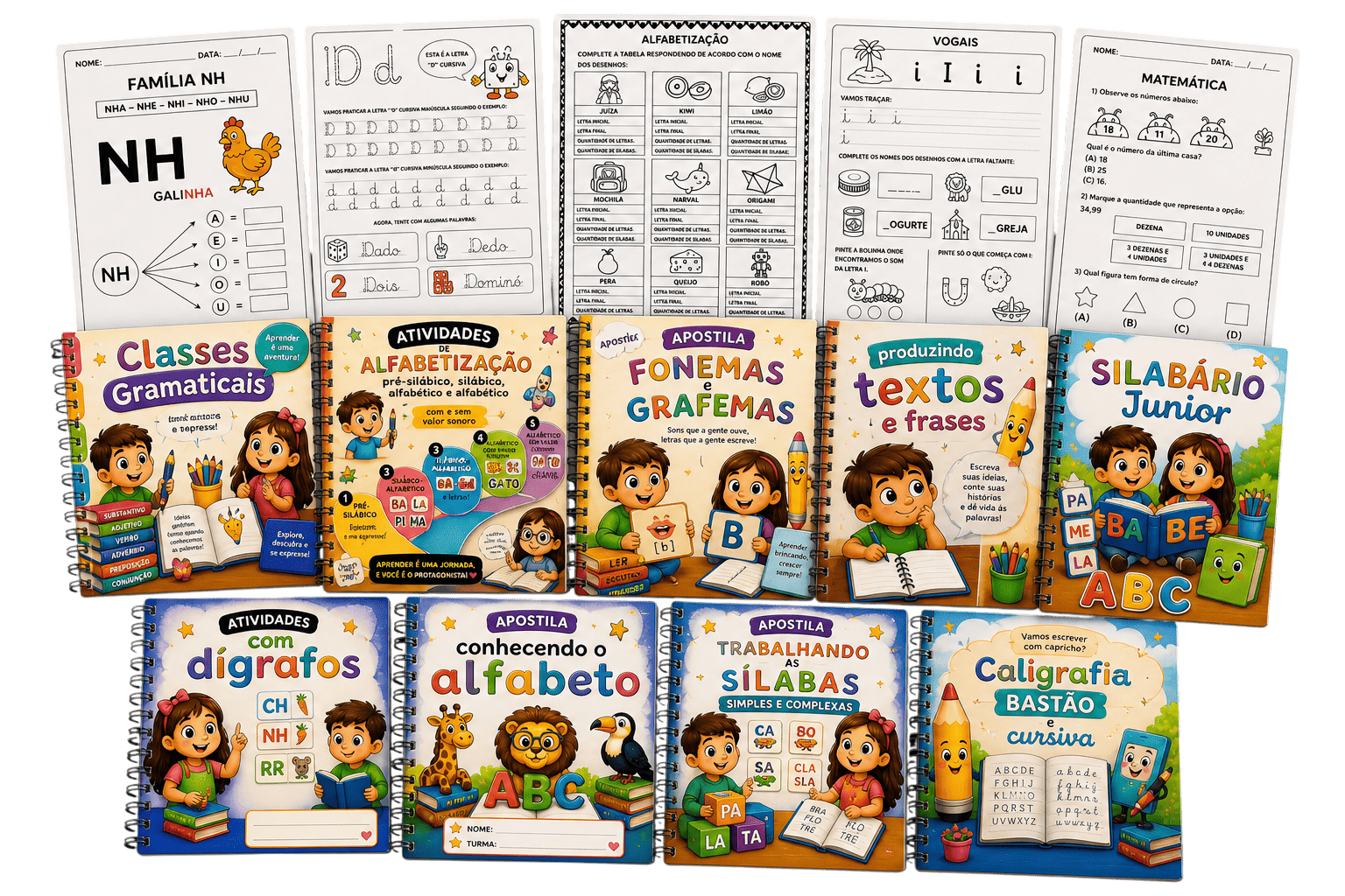 Kit 2.500 Atividades BNCC Alfabetização